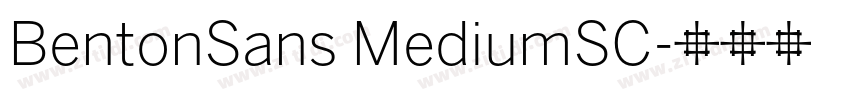 BentonSans MediumSC字体转换